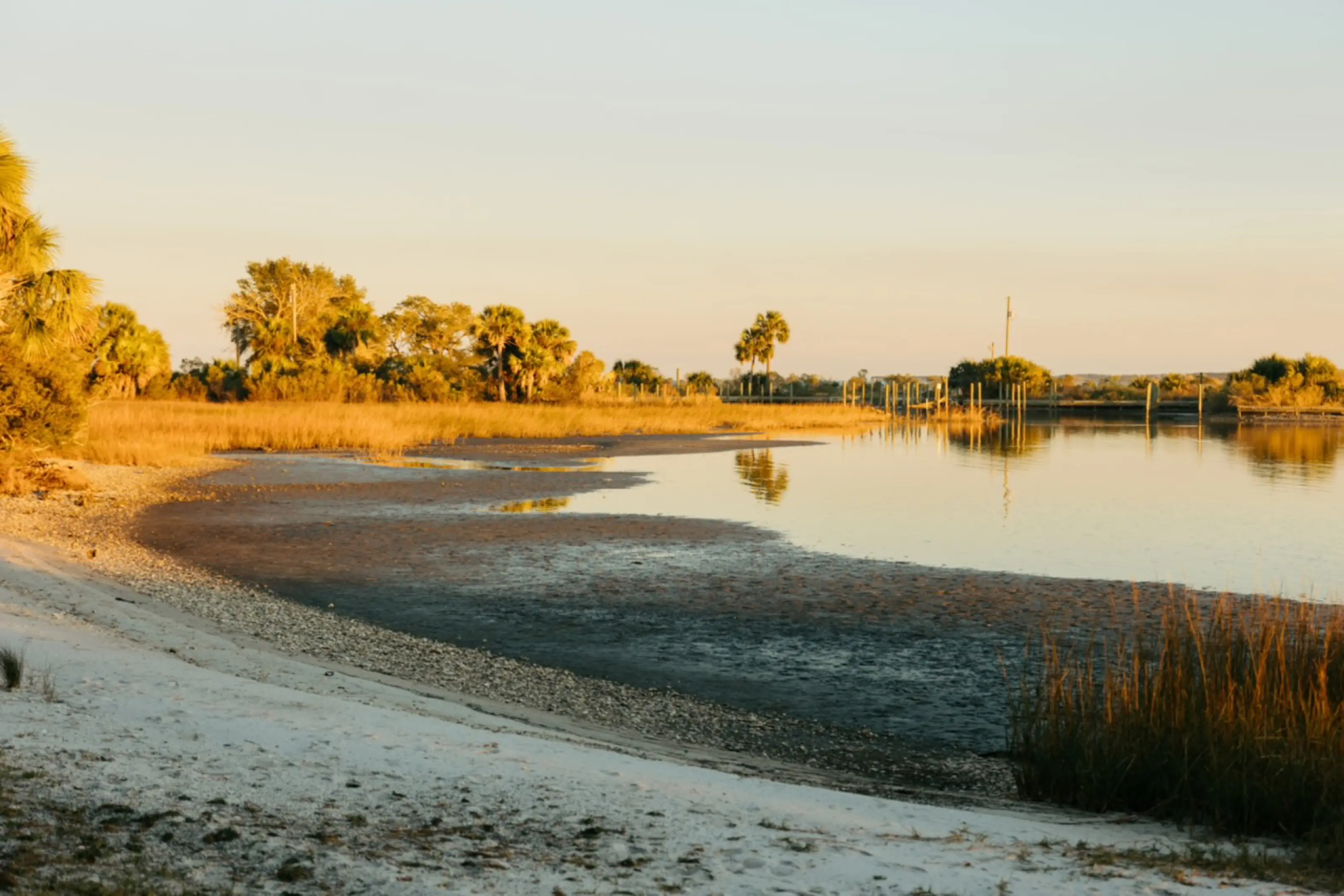 The inlet at dusk.